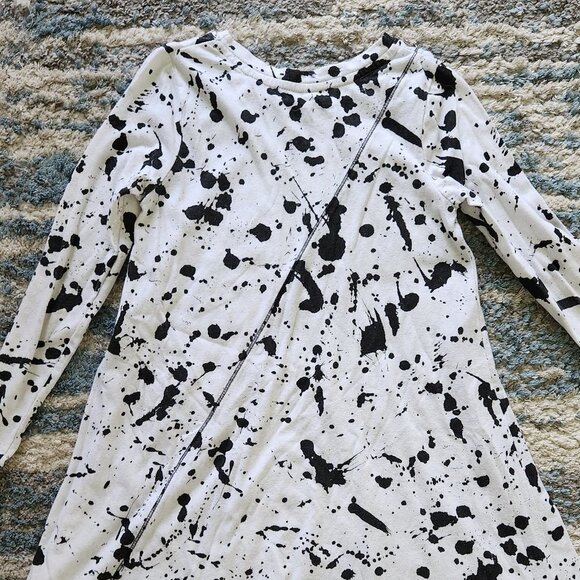 ‼️SPLATTER PAINT A Line Tee Shirt Dress Size M‼️ - Picture 4 of 10